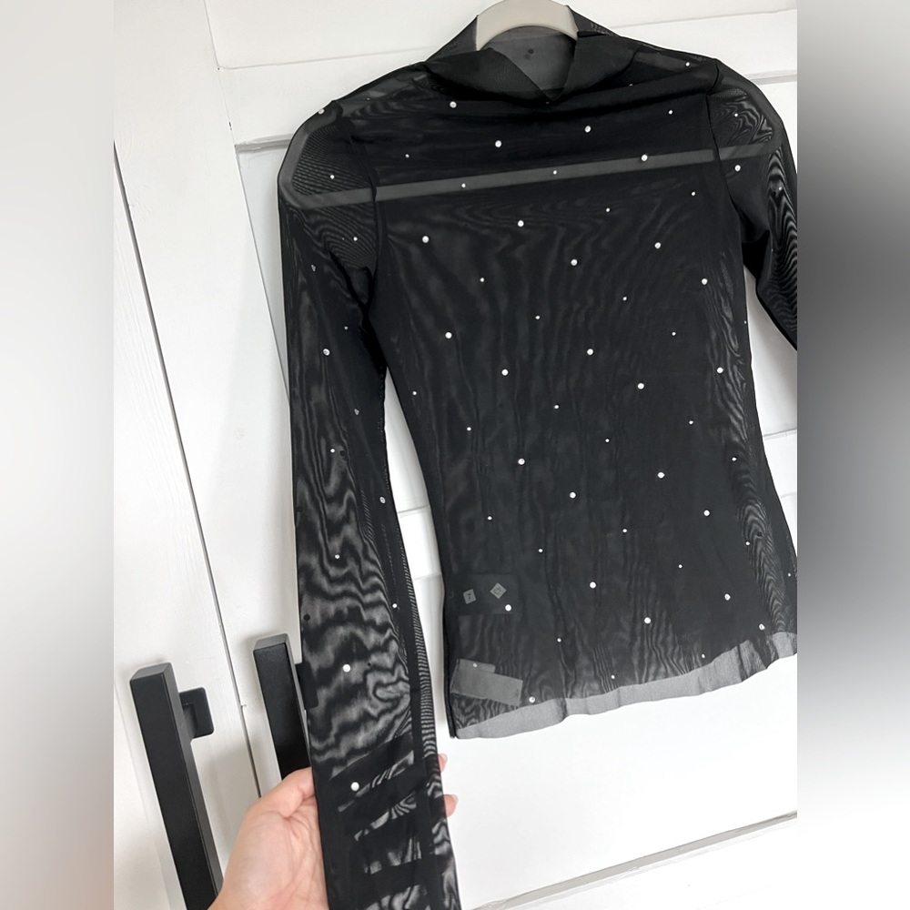 H&M sheer long sleeve top